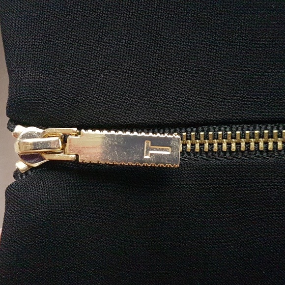 TED BAKER Black Emorly Dress with Side Bows Size 1 - Picture 7 of 10